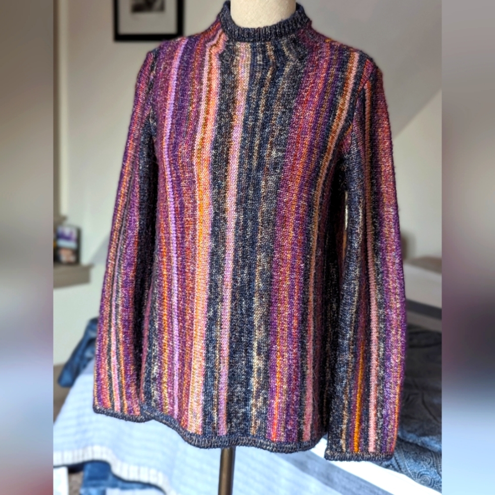 Ecru striped sweater